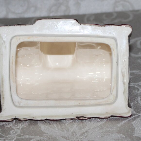 Vintage Cookie Jar | House Chalet Cabin Cookie Jar | Ceramic Canister - Picture 6 of 8